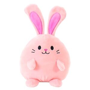 NEW!! Bullseye Egg Shaped Easter Bunny Plush With Embroidered Details (Pink)-NWT